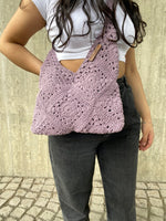 Load image into Gallery viewer, Shopper Bag Purple - Theara Collective Handmade - Theara Collective
