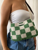 Load image into Gallery viewer, Checkerboard Crochet Bag - Theara Collective Handmade - Theara Collective
