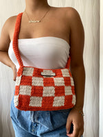 Ladda upp bild till gallerivisning, Checkerboard Crochet Bag - Theara Collective Handmade - Theara Collective
