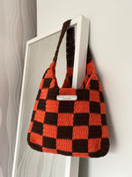 Ladda upp bild till gallerivisning, Checkerboard Shoulder Bag - Theara Collective Handmade - Theara Collective
