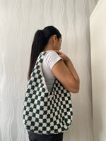 Ladda upp bild till gallerivisning, Checkerboard Shopper - Theara Collective Handmade - Theara Collective
