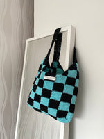 Ladda upp bild till gallerivisning, Checkerboard Shoulder Bag - Theara Collective Handmade - Theara Collective
